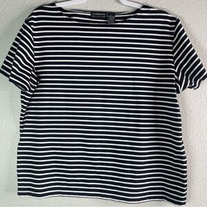 Liz Claiborne Black and White Boxy T-Shirt